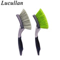Lucullan Rubber Handle Soft Bristle Car Tyre, Wheels And Fender Detailing Brushes