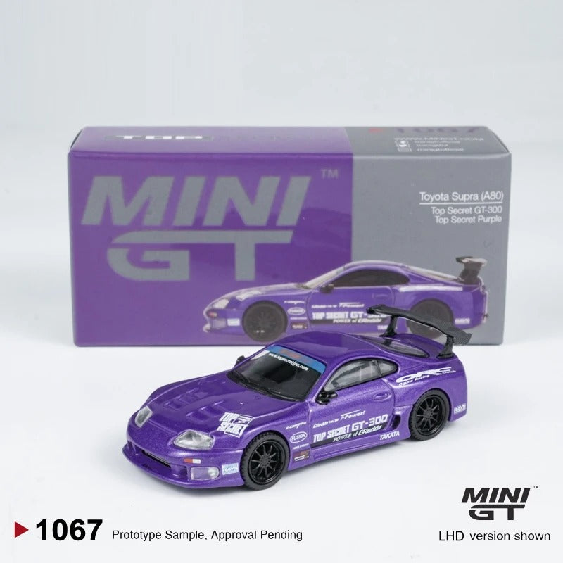 MINIGT 1:64 Toyota Supra (A80) Top Secret GT-300 Top Secret Purple