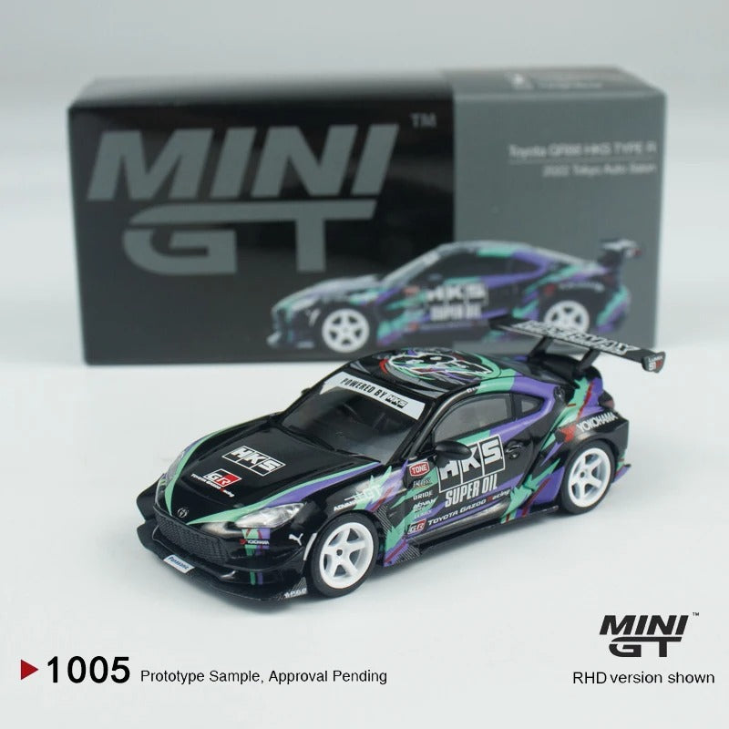 MINIGT 1:64 Toyota GR86 HKS TYPE R 2022 Tokyo Auto Salon