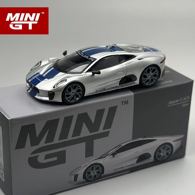 MINIGT 1:64 Jaguar C-X75 Silver