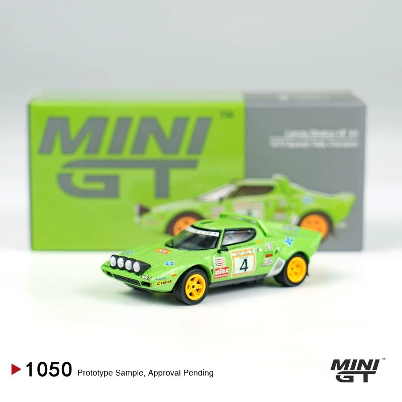 MINIGT 1:64 Lancia Stratos HF #4 1979 Spanish Rally Champion