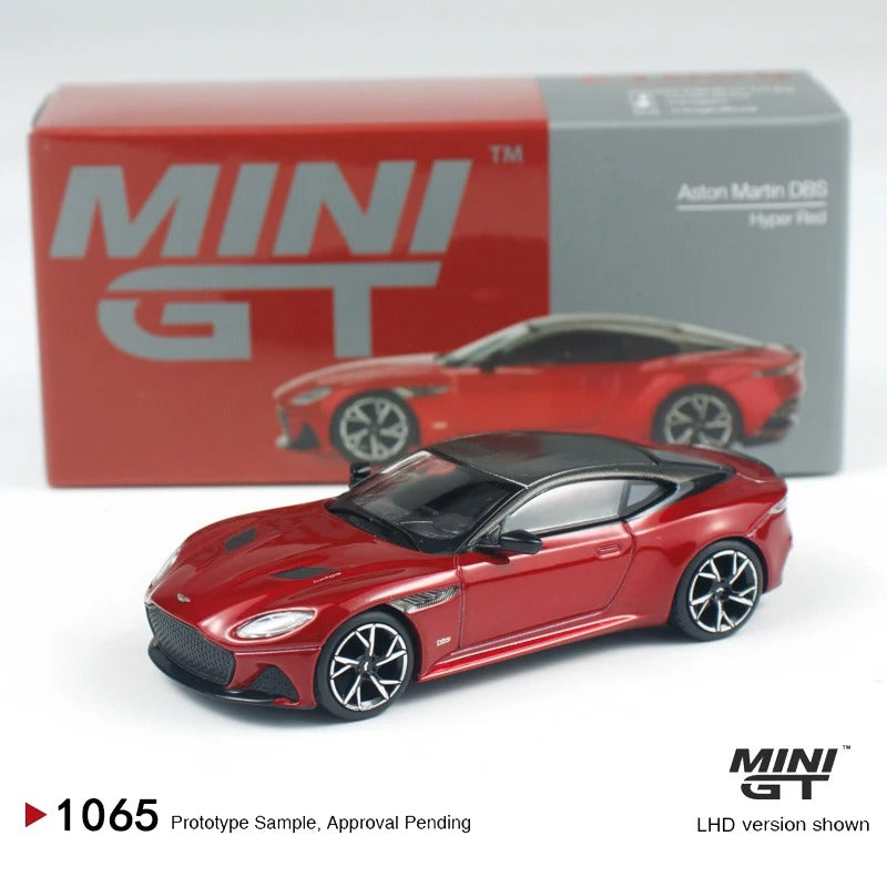 MINIGT 1:64 Aston Martin DBS Hyper Red