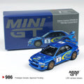 MINIGT 1:64 Subaru Impreza WRC99 #5 1999 Rally Australia Winner