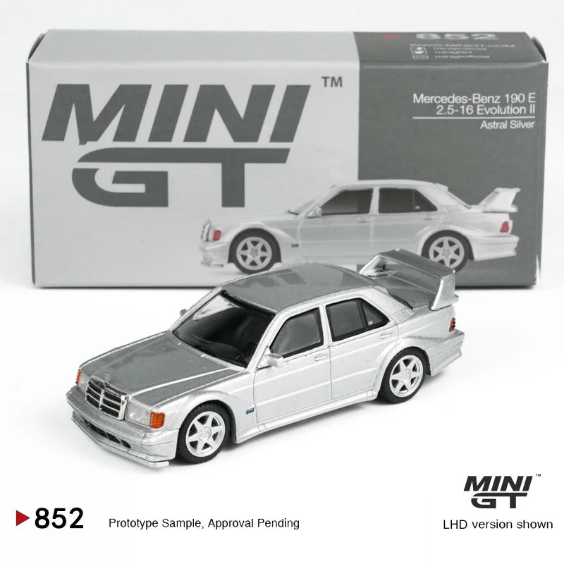 MINIGT 1:64 Mercedes-Benz 190 E 2.5-16 Evolution II Astral Silver