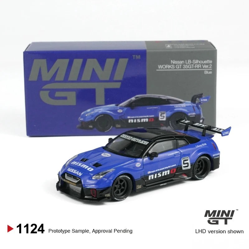 MINIGT 1:64 Nissan LB-Silhouette WORKS GT 35GT-RR Ver.2 Blue