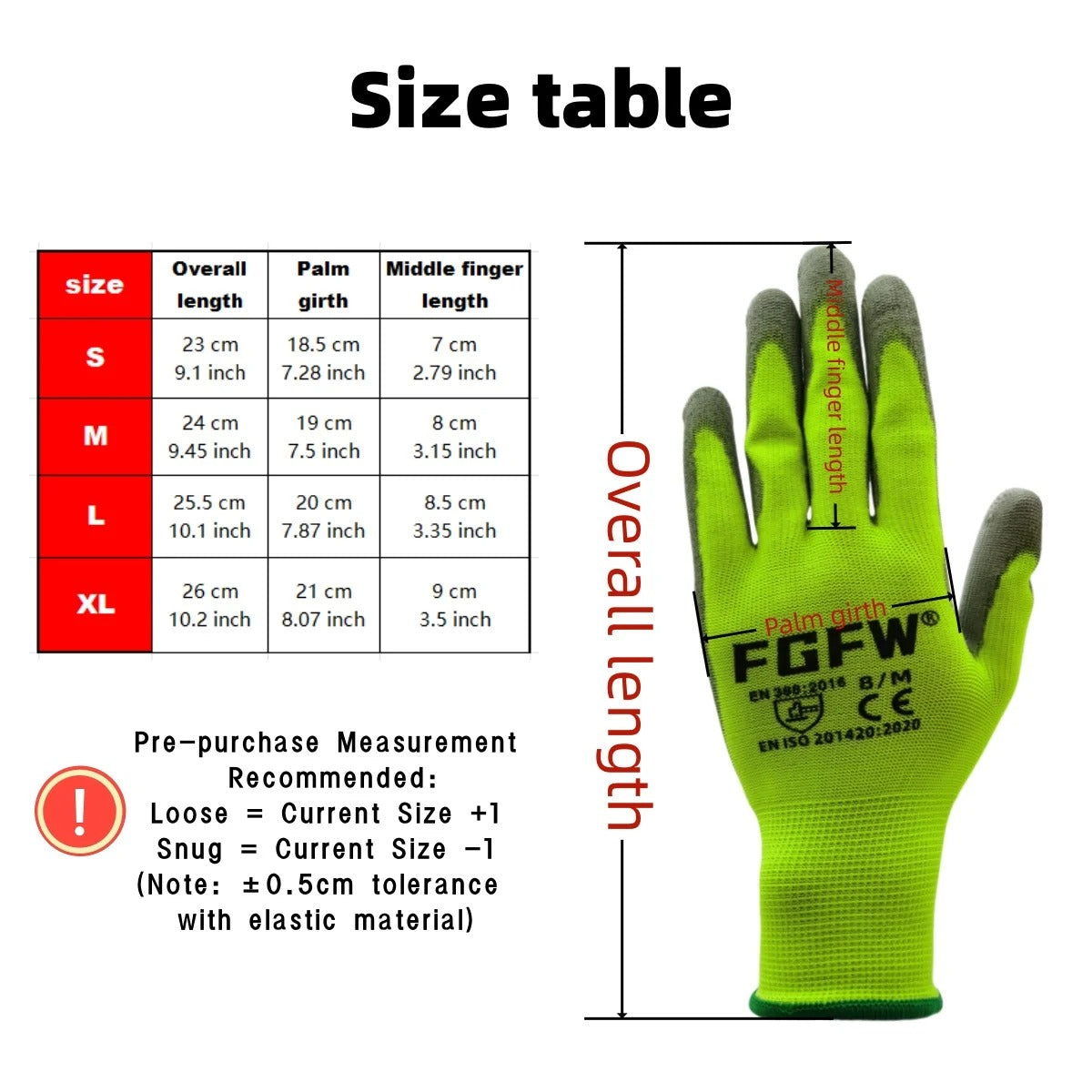 10 Pairs PU Coated  Automotive Work Gloves - Lightweight, Durable Safety Gloves EN Certified